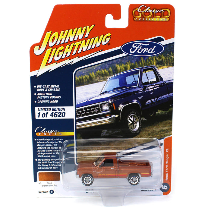 1/64 Johnny Lightning Classic Gold 2023 Release 1A - 1985 Ford Ranger, Bright Copper Poly