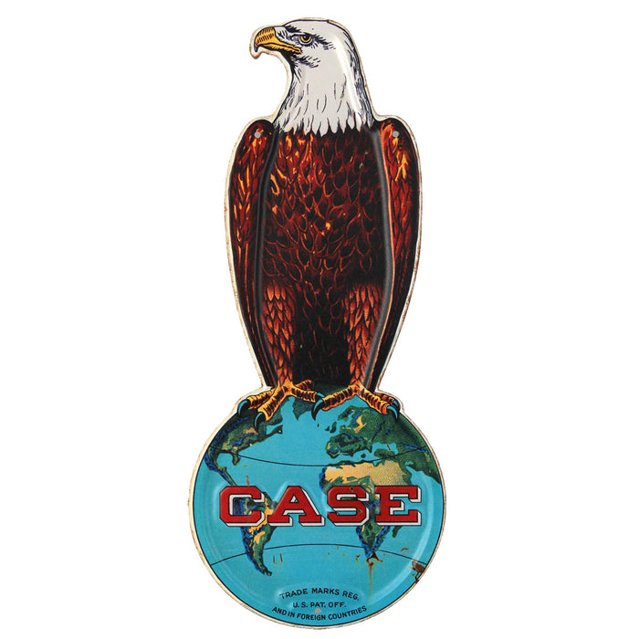 Case Old Abe Eagle 15in Metal Sign