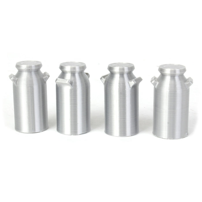 1/16 Set of 4 Milk Cans, 3D Printed