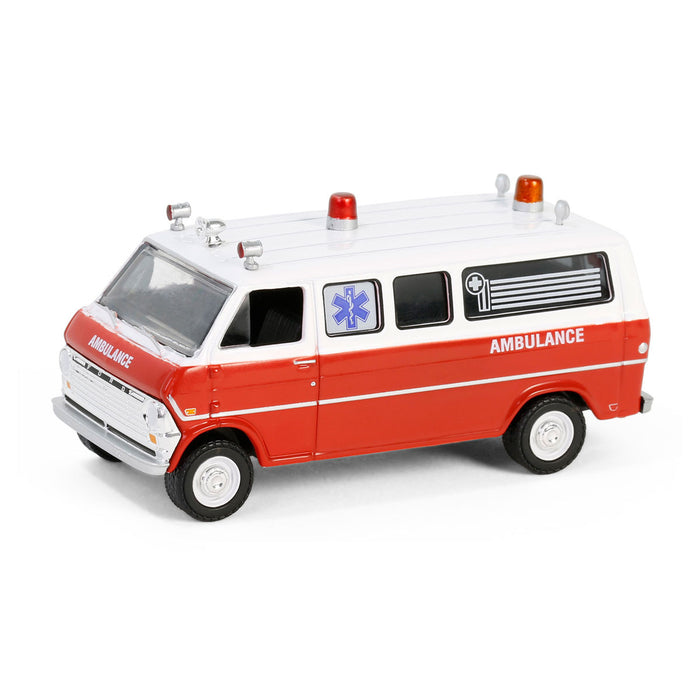 1/64 1970 Ford Club Wagon Ambulance, Airplane! (1980), Hollywood Series 42