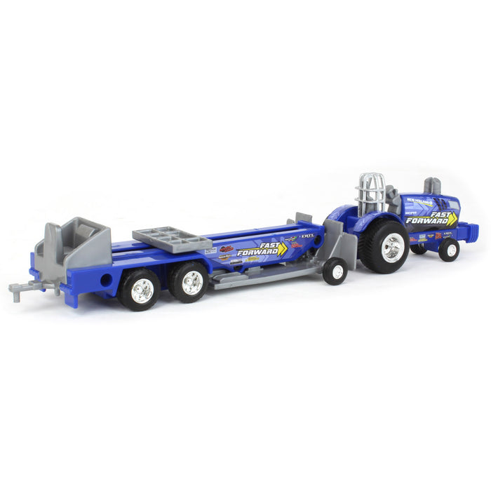 1/64 New Holland "Fast Forward" Pulling Tractor with Sled