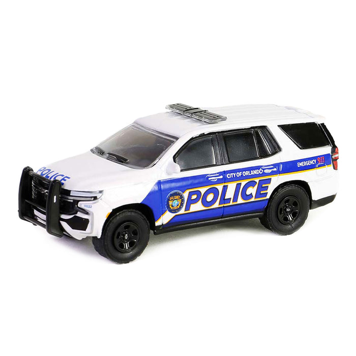 1/64 2022 Chevrolet Tahoe Police Pursuit, Orlando Police, Hot Pursuit Series 45