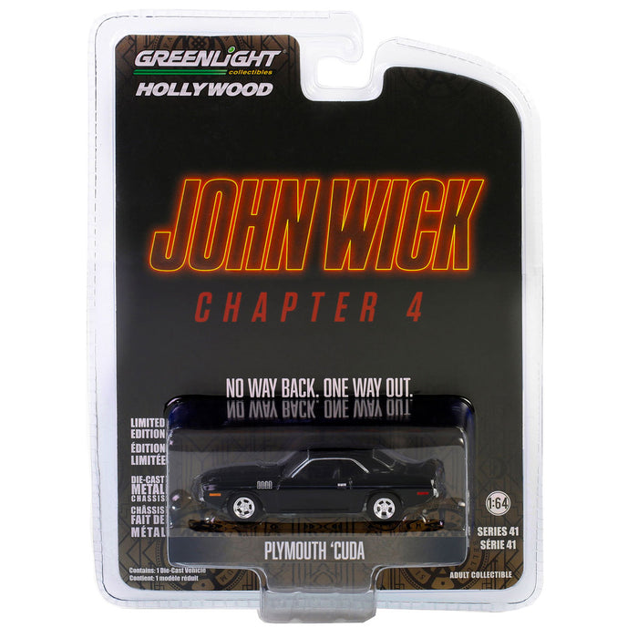 1/64 Plymouth Cuda, John Wick Chapter 4 (2023), Hollywood Series 41