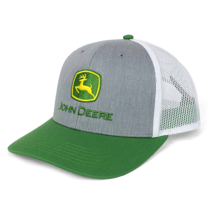 John Deere Gray, Green & White Mesh Back Hat