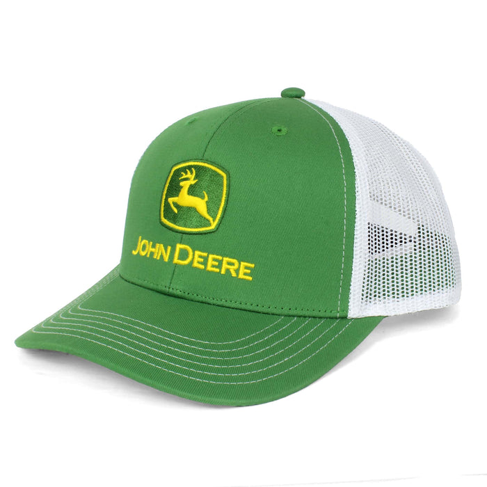 John Deere Green & White Mesh Back Hat