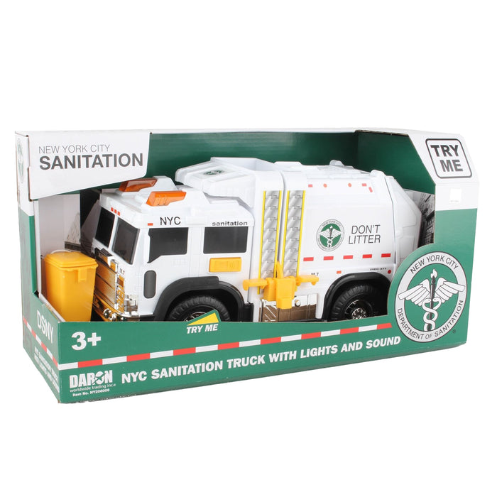 NYC Sanitation Garbage Truck with Lights & Sounds
