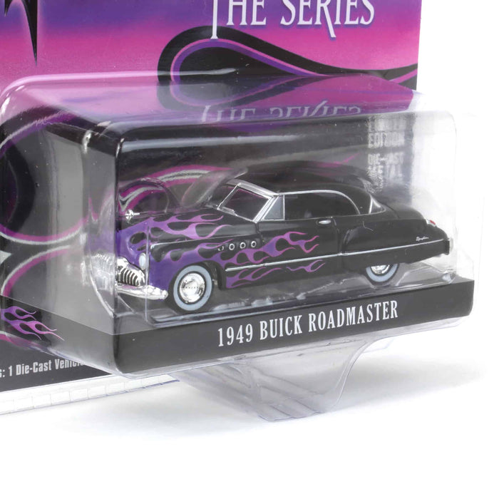 1/64 1949 Buick Roadmaster Hardtop, Black with Flames, Hobby Exclusive