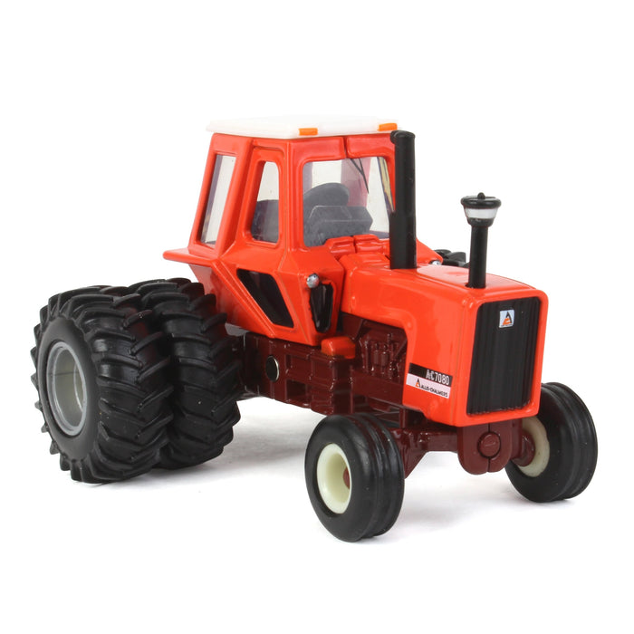 1/64 Allis Chalmers 7080 Maroon Belly Tractor with Rear Duals