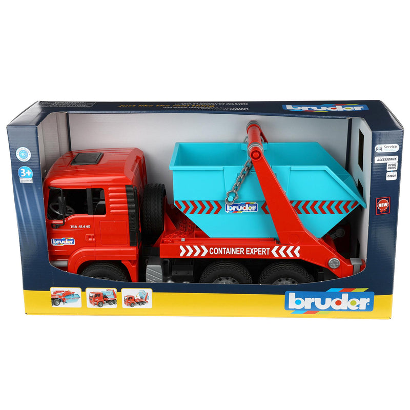 1/16 MAN TGA Skip Loader Container Truck by Bruder
