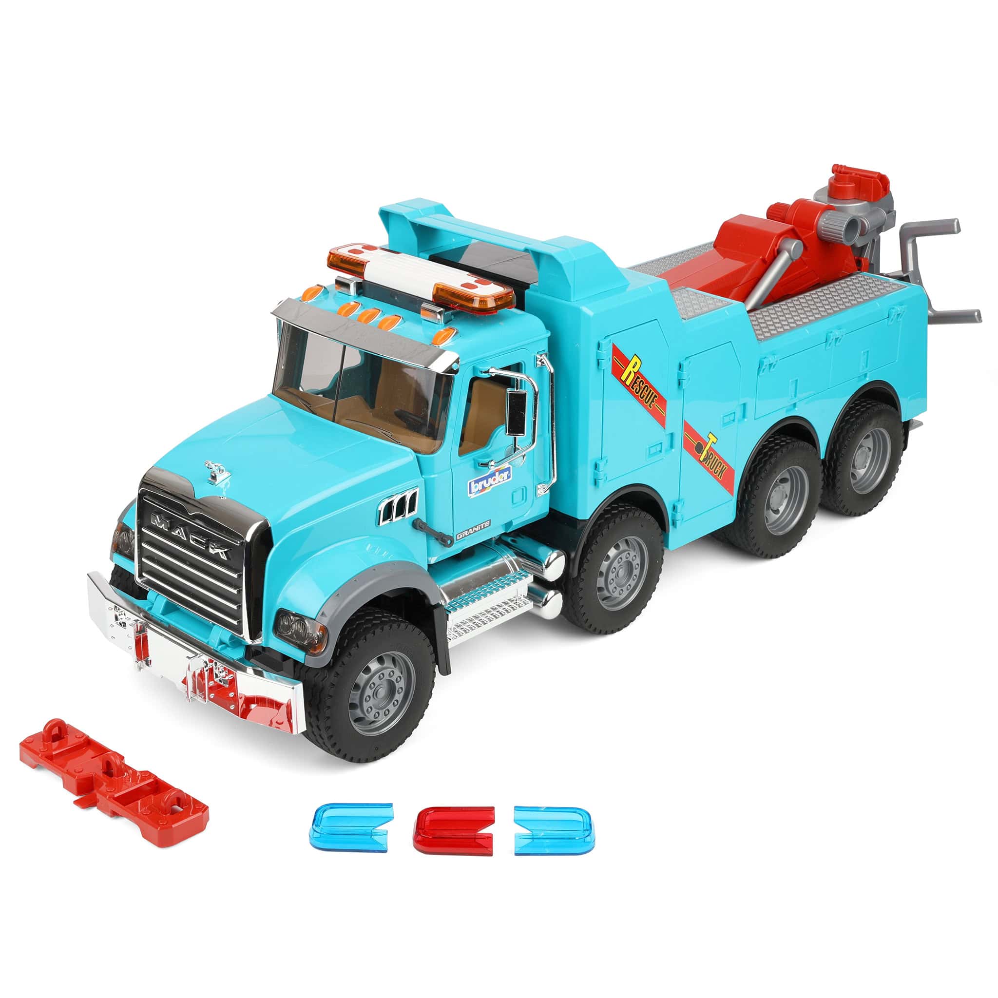 1/16 Bruder Mack Granite Recovery & Towing Truck with Lights