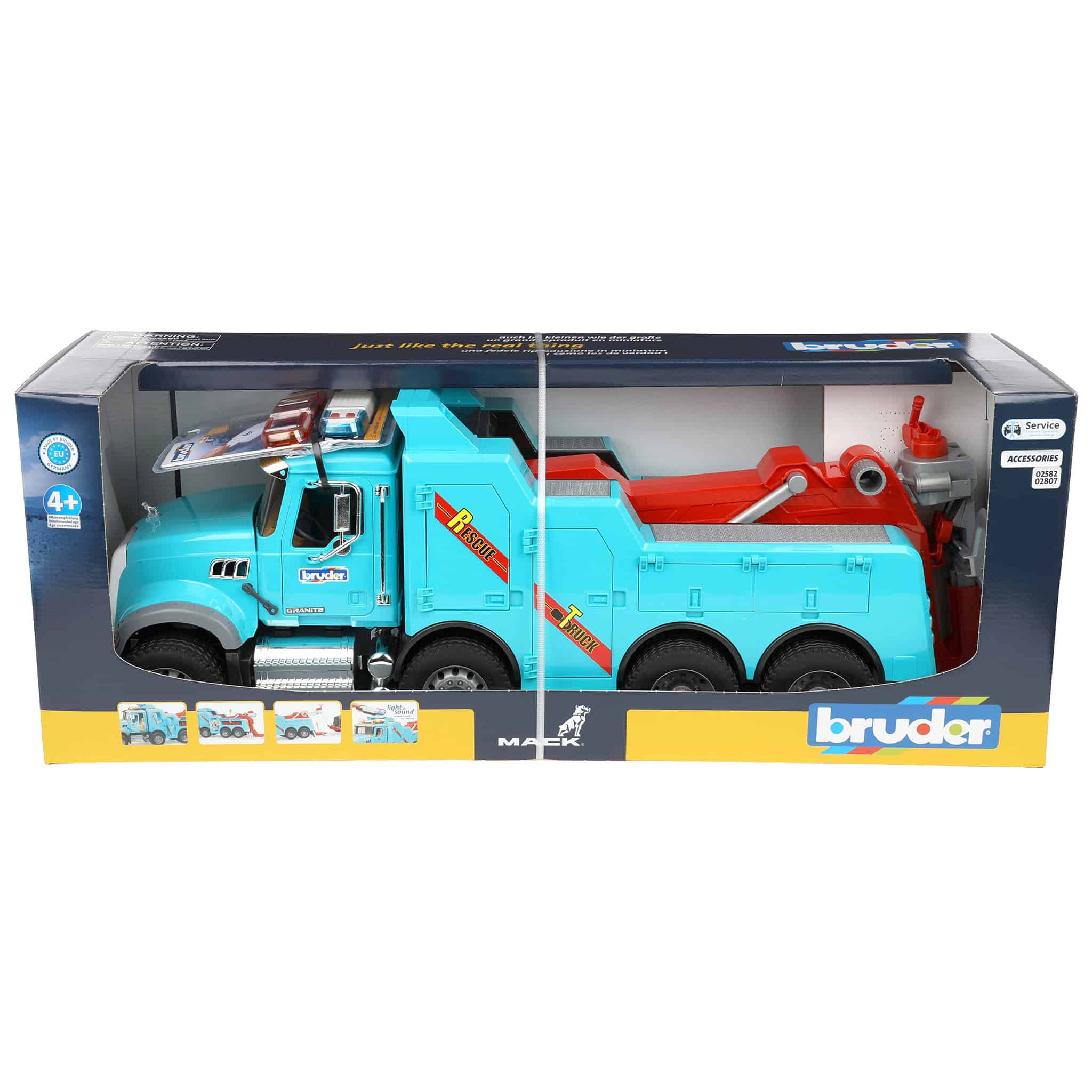 1/16 Bruder Mack Granite Recovery & Towing Truck with Lights