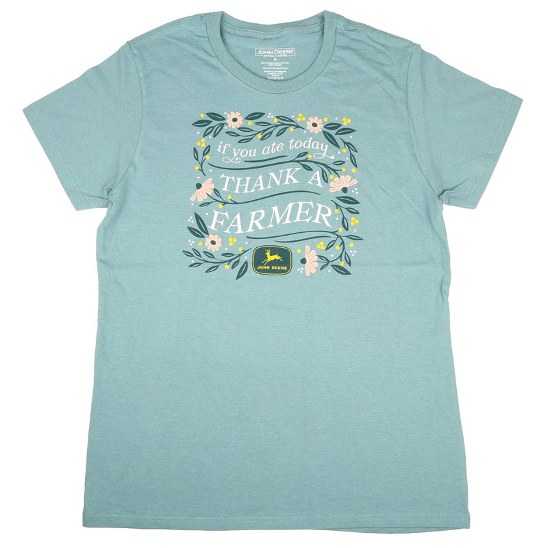 John Deere Women's Cut Thank a Farmer Short Sleeve T-Shirt