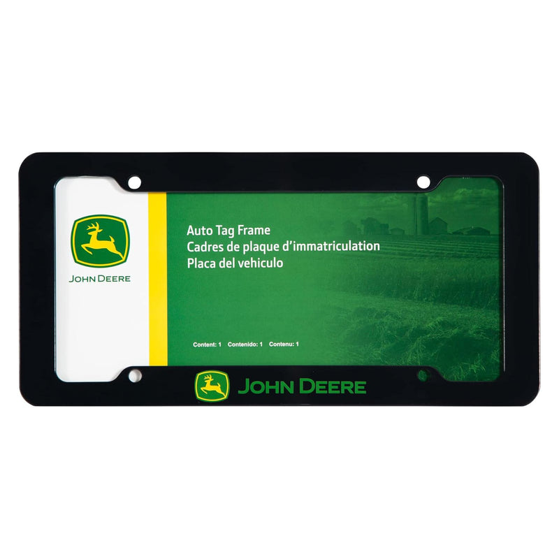 John Deere Plastic License Plate Frame, 12in x 6in