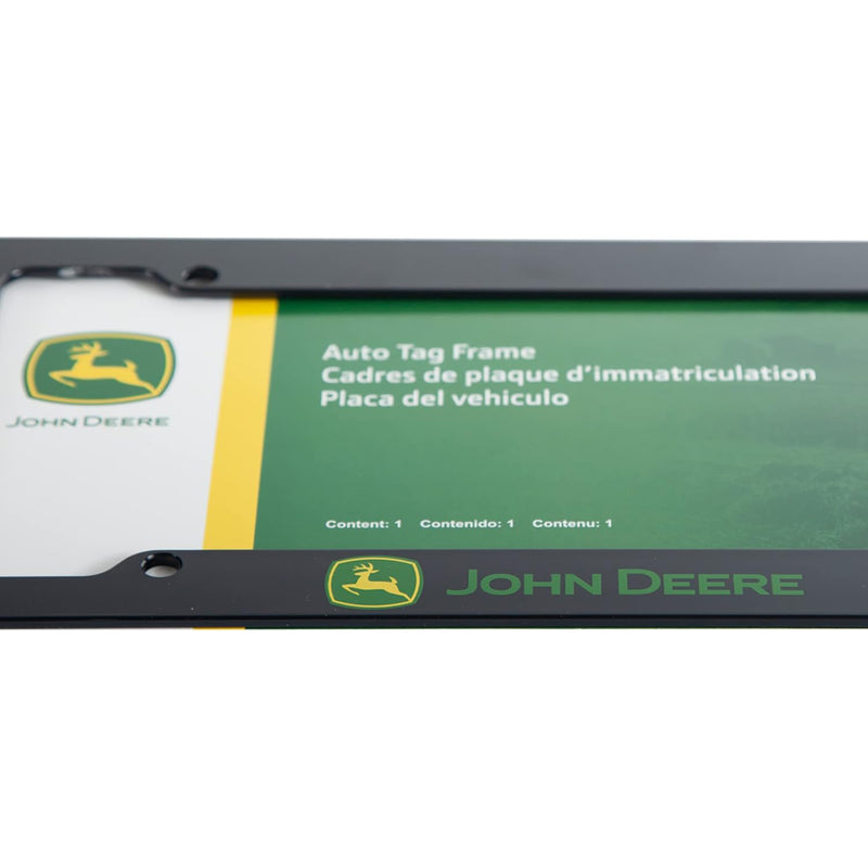 John Deere Plastic License Plate Frame, 12in x 6in