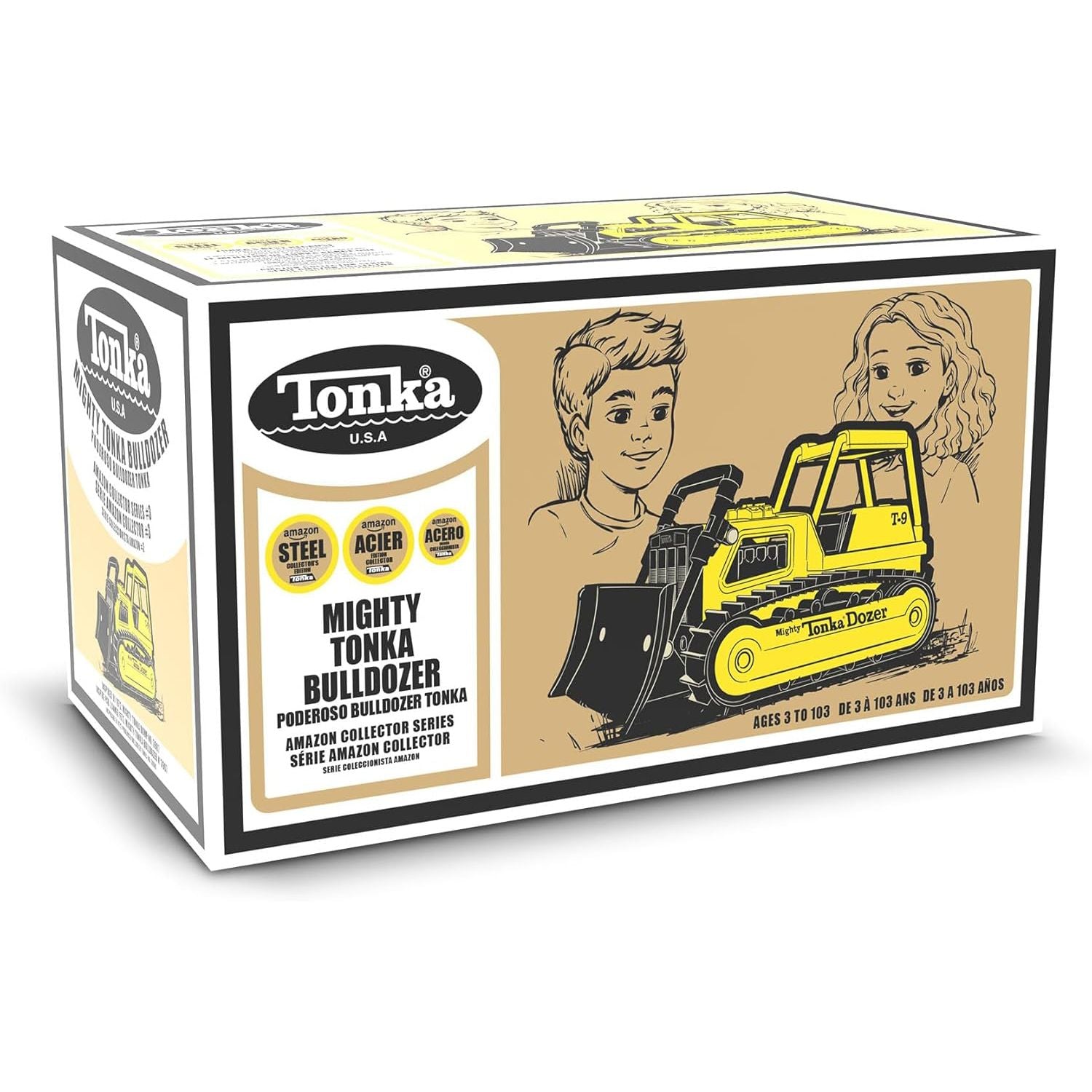 Tonka Mighty Bulldozer, Steel Retro Collector's Edition — Outback Toys