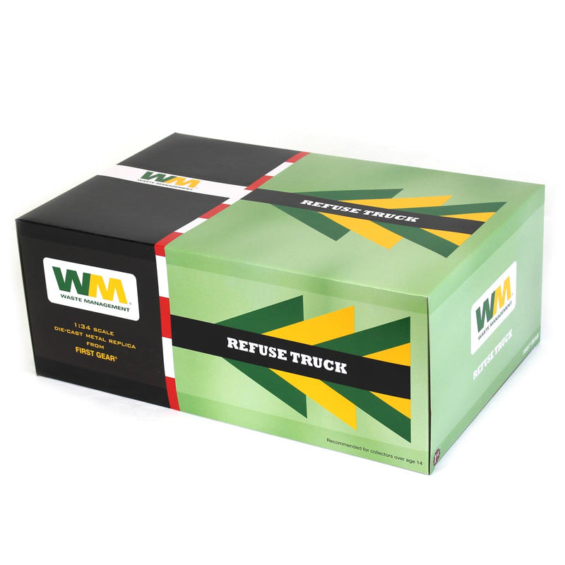 (B&D) 1/34 Mack Granite Waste Management Truck with Green Roll off Container - Damaged Item