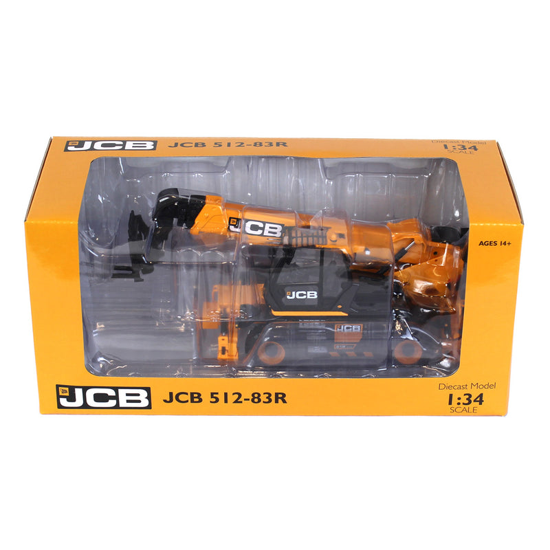 (B&D) 1/34 JCB 512-83R Rotating Telescopic Handler by First Gear - Damaged Box
