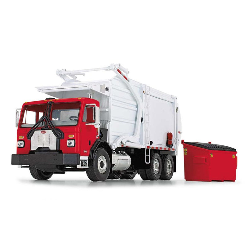 (B&D) 1/34 Red & White Peterbilt Model 520 with Wittke Front Loader & Dumpster-Damaged Item