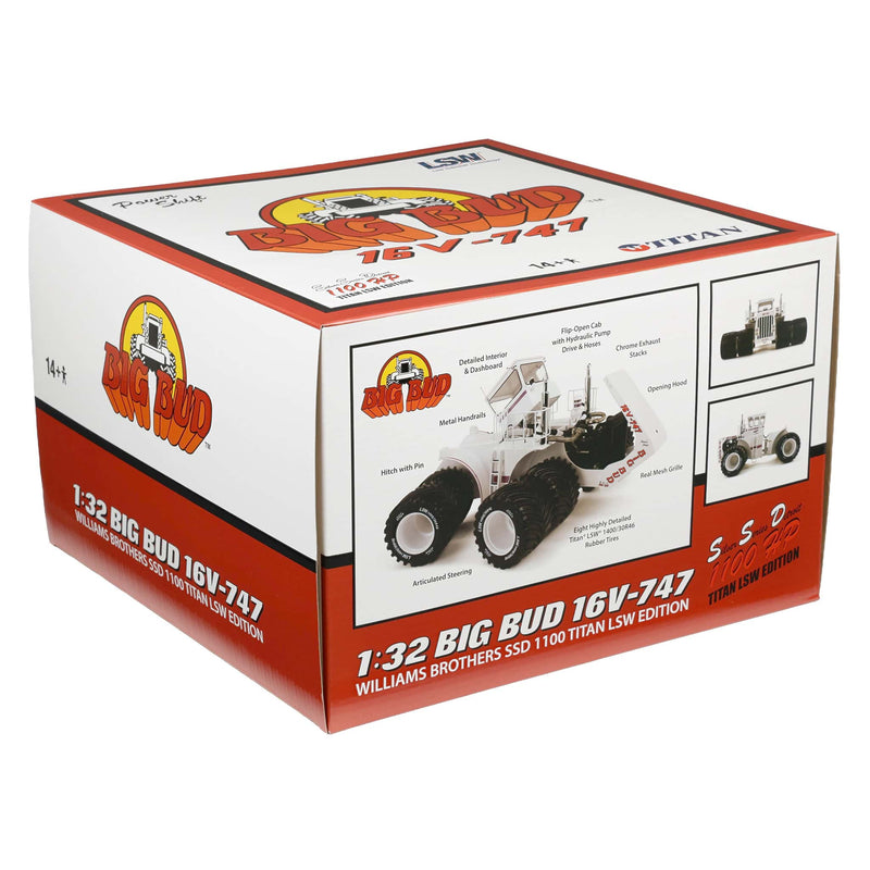 1/32 Big Bud 16V-747 Titan LSW 4WD Tractor by First Gear