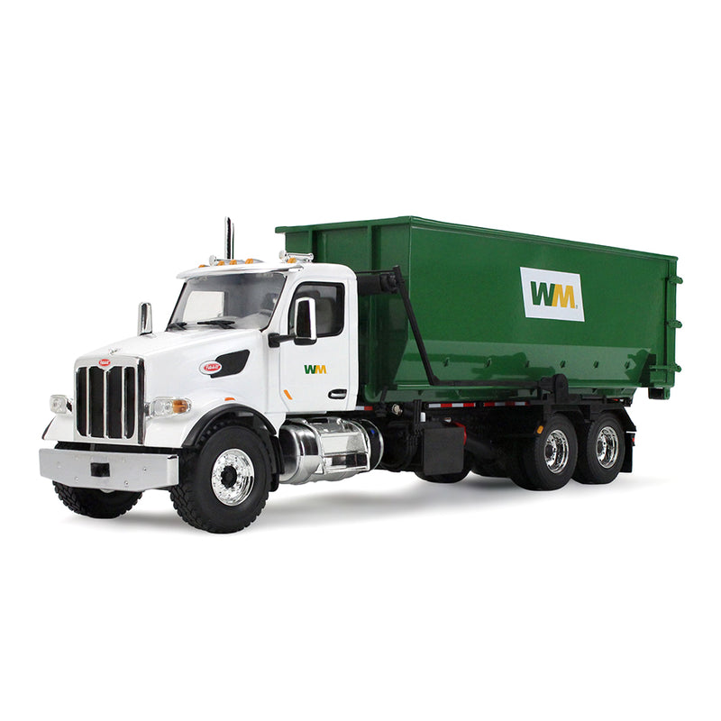1/34 Peterbilt 567 Waste Management Garbage Truck with 40 Yard Roll-Off Container by First Gear