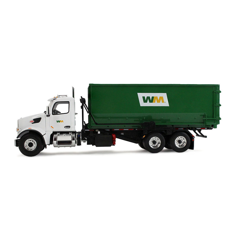 1/34 Peterbilt 567 Waste Management Garbage Truck with 40 Yard Roll-Off Container by First Gear