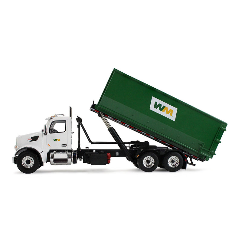 1/34 Peterbilt 567 Waste Management Garbage Truck with 40 Yard Roll-Off Container by First Gear