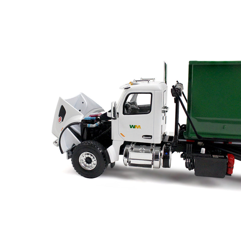1/34 Peterbilt 567 Waste Management Garbage Truck with 40 Yard Roll-Off Container by First Gear