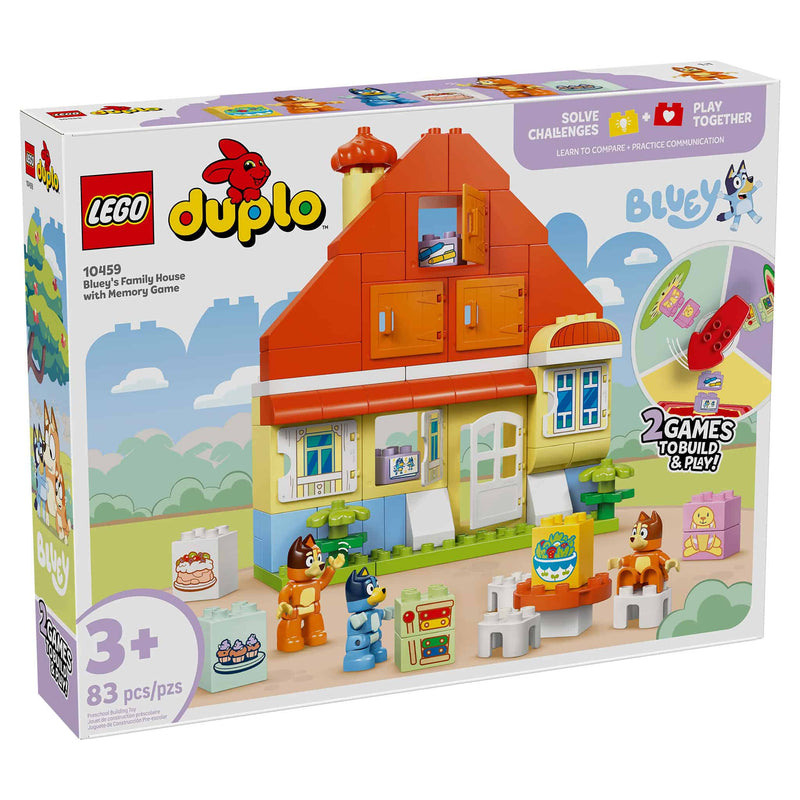 LEGO® DUPLO® Bluey's Family House with Memory Game, 83 Pieces
