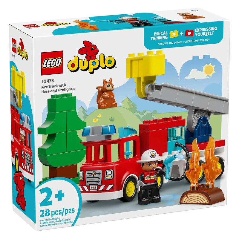 LEGO® DUPLO® Fire Truck with Hose & Firefighter, 28 Pieces