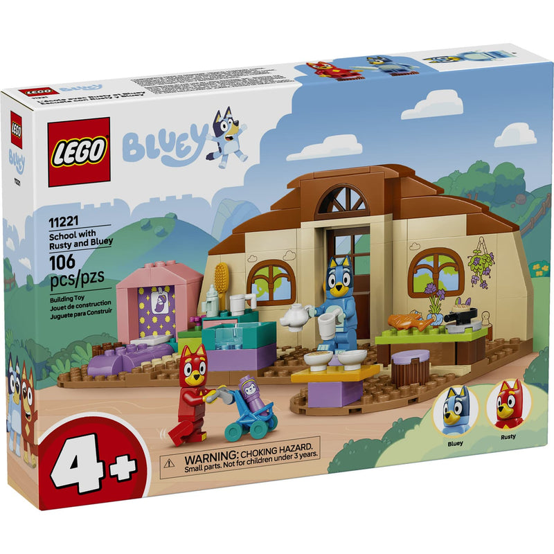 LEGO® Bluey™ School with Rusty & Bluey Building Set, 106 Pieces