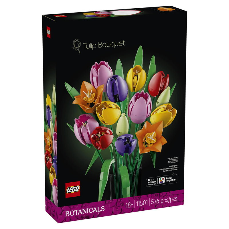 LEGO® Botanicals Tulip Floral Bouquet, 576 Pieces