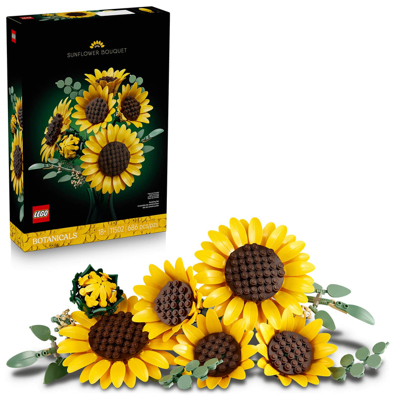 LEGO® Botanicals Sunflower Bouquet Building Sets, 686 Pieces