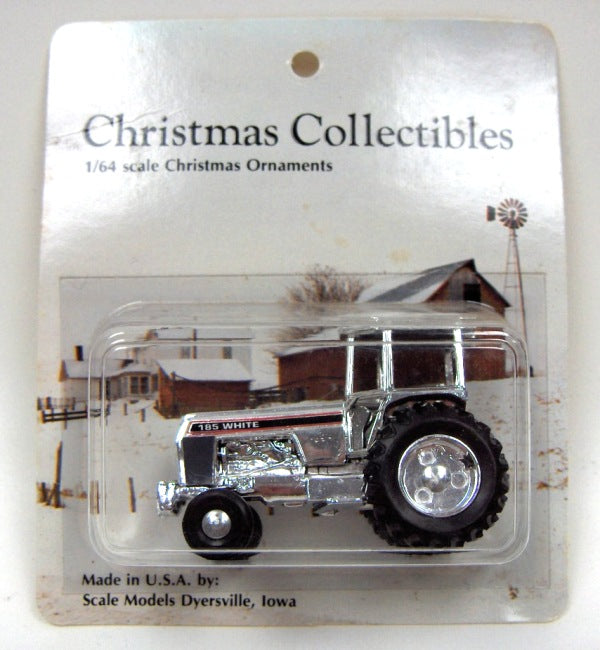 1/64 White 185 Silver Christmas Ornament for 1991 (Plastic)