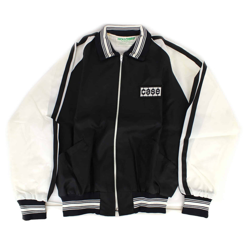 Men's Large Black Case Jacket with White Sleeves