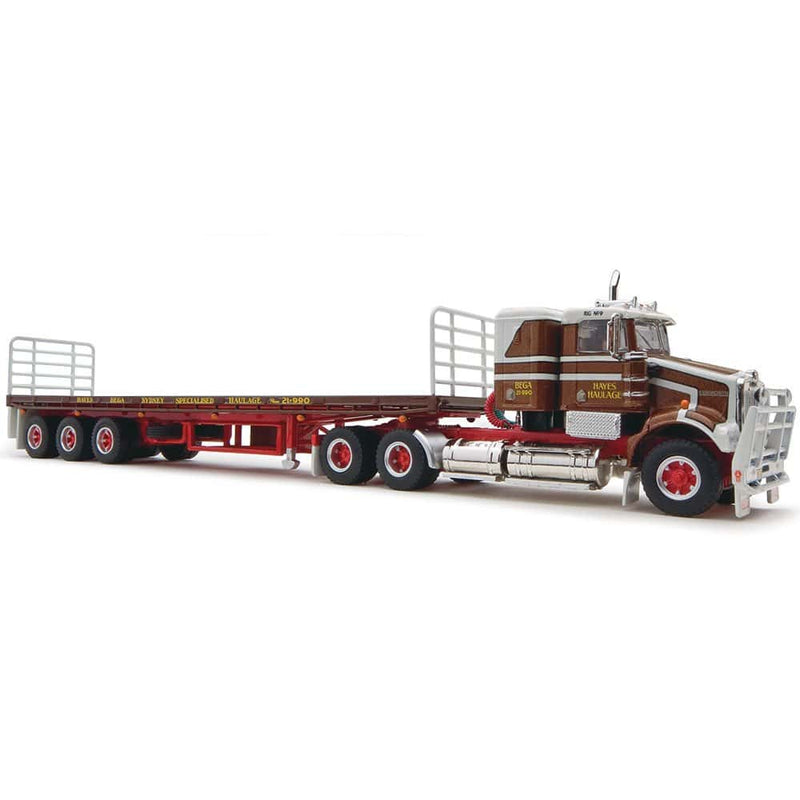 1/64 Hayes Haulage Freight Semi with Kenworth Truck and Freight Trailer by Highway Replicas