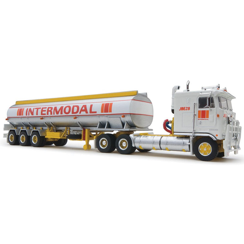 1/64 Kenworth K100 COE Prime Mover with Intermodal Semi Tanker Trailer, Tanker Collection by Highway Replicas