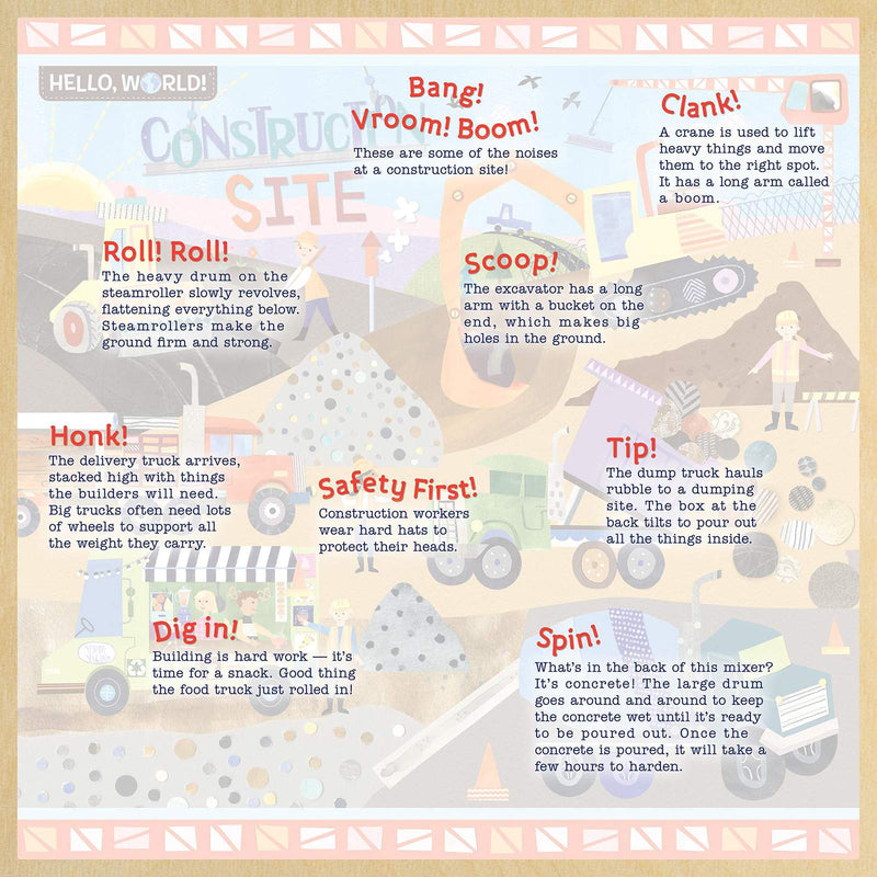 Hello, World! Construction Site 48 Piece Wood Puzzle