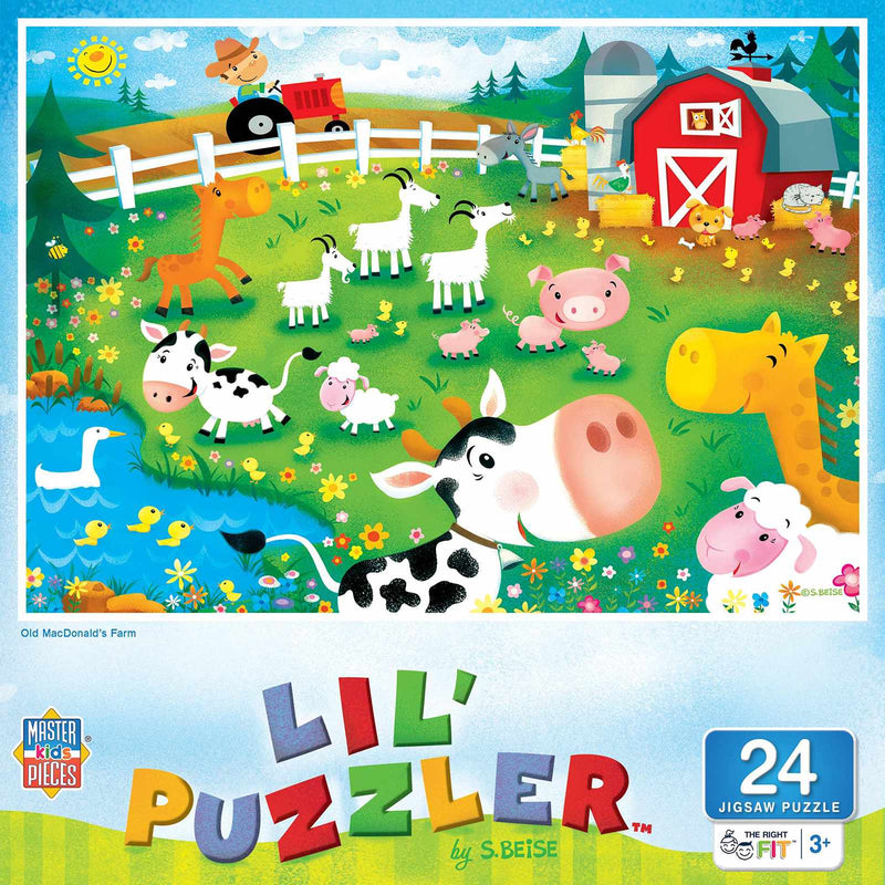 Lil Puzzler Old MacDonald's Farm 24 Piece Puzzle