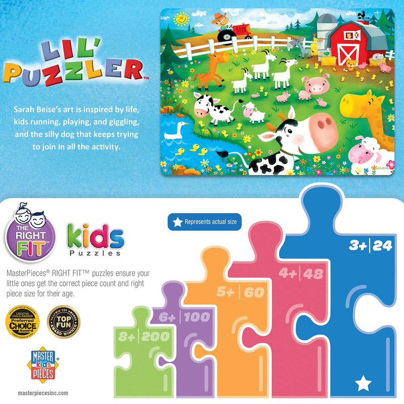 Lil Puzzler Old MacDonald's Farm 24 Piece Puzzle