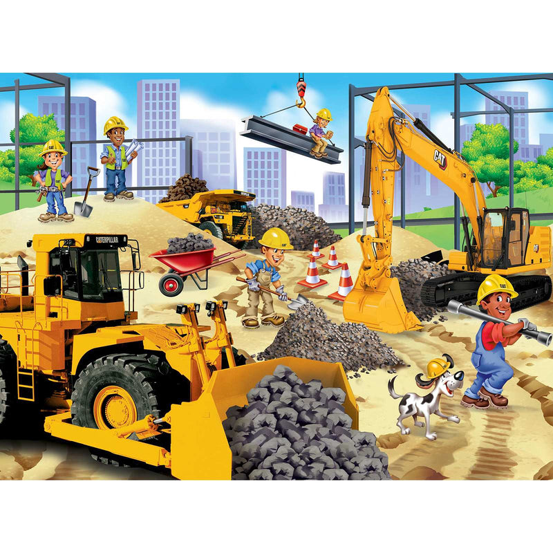 Caterpillar Building Time 100 Piece Puzzle