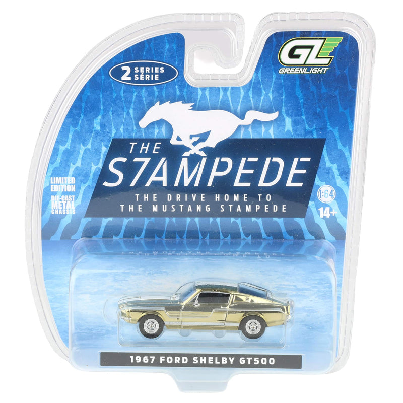 Gold Chrome Chase Unit ~ 1/64 1967 Shelby GT-500 Fastback, The Mustang Stampede Series 2