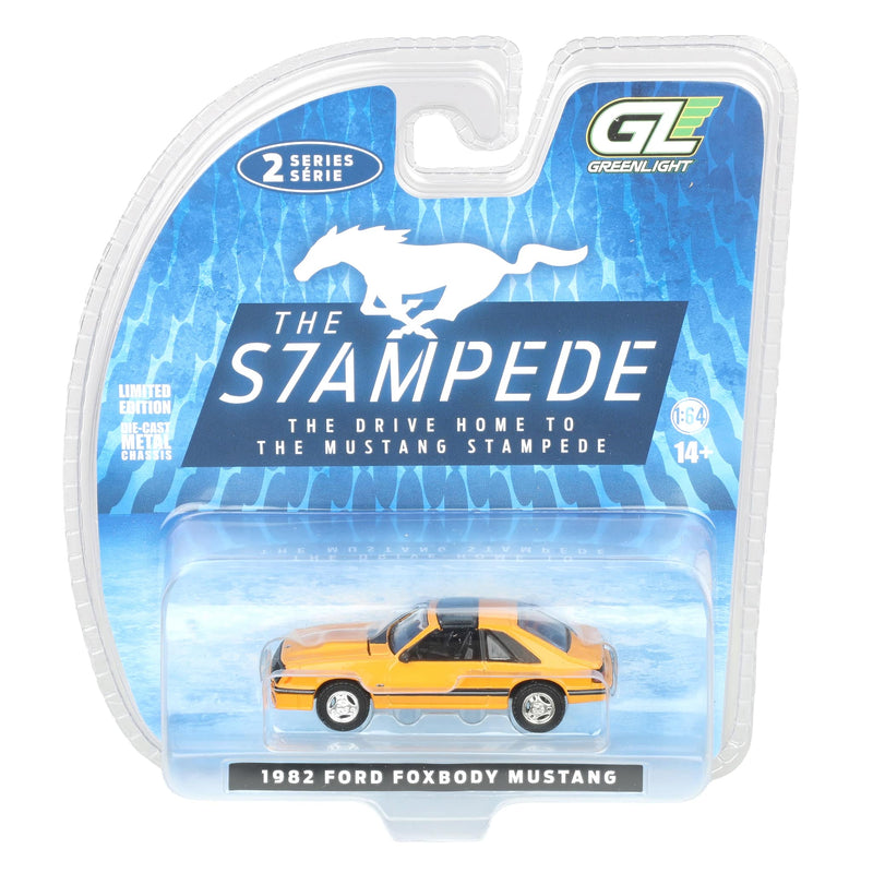 1/64 1982 Ford Fox Mustang, Medium Vanilla, The Mustang Stampede Series 2
