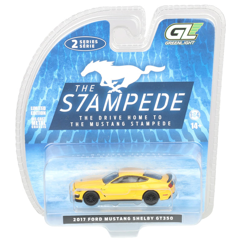 1/64 2017 Shelby GT-350, Triple Yellow Tri-Coat, The Mustang Stampede Series 2