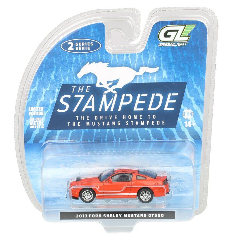 1/64 2013 Ford Shelby Mustang GT-500, Race Red, The Mustang Stampede Series 2