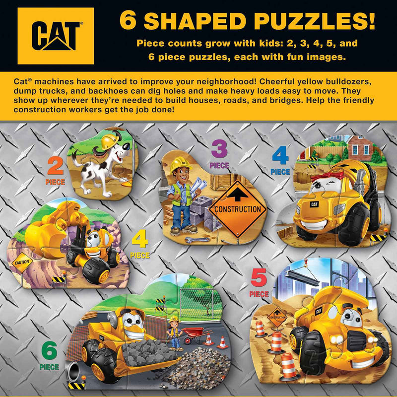 Caterpillar 6-Pack Mini Shapped Puzzles