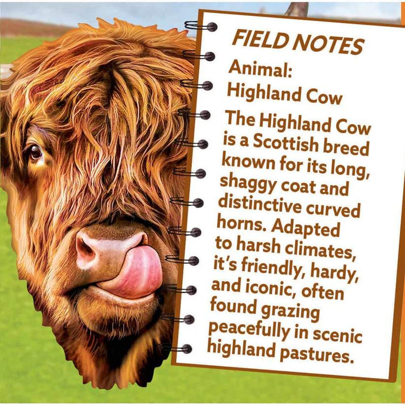 Highland Cow Shaped 100 Piece Squzzle Puzzle by Masterpieces