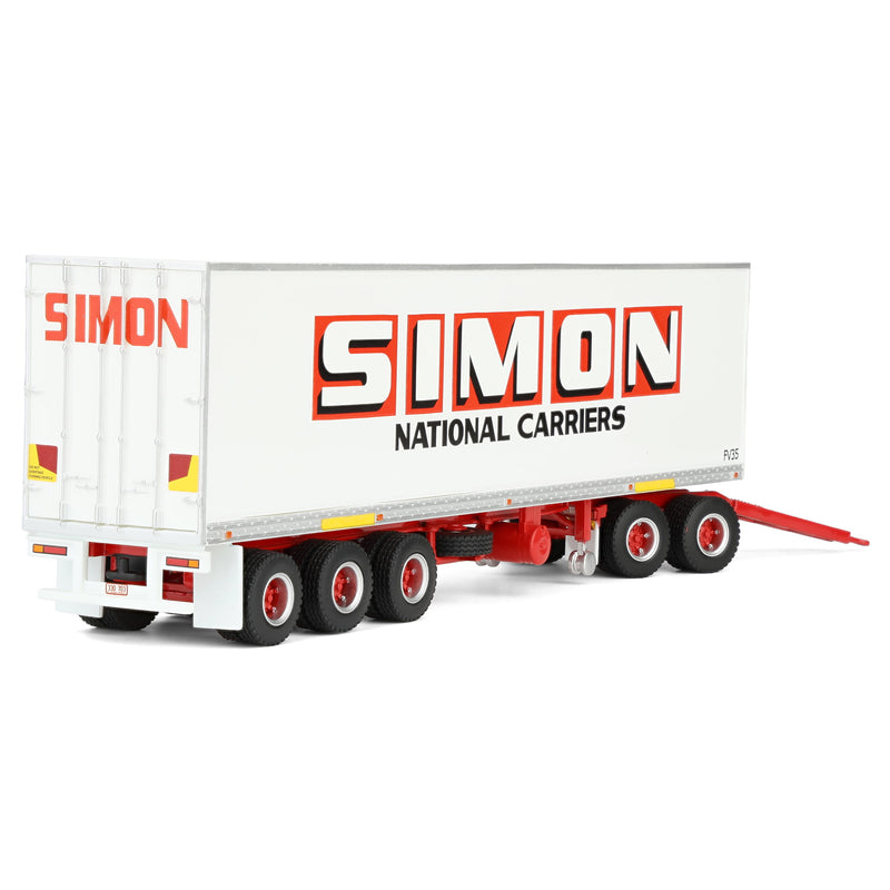 1/64 Simon National Carriers Freight Trailer with Dolly by Highway Replicas