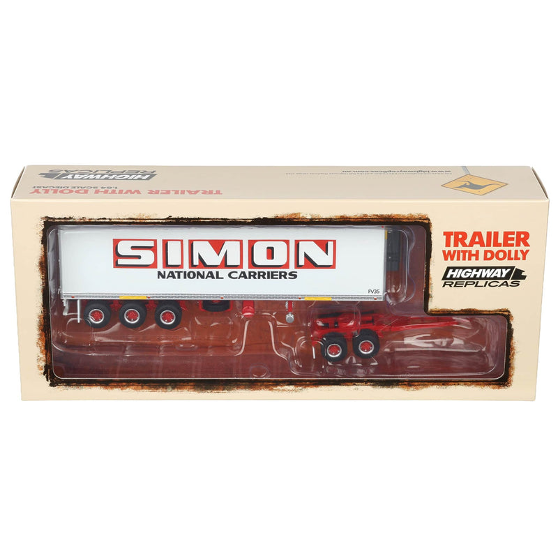 1/64 Simon National Carriers Freight Trailer with Dolly by Highway Replicas