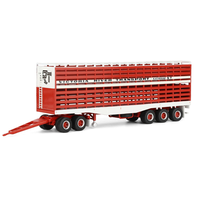 1/64 Victoria River Livestock Trailer with Dolly by Highway Replicas