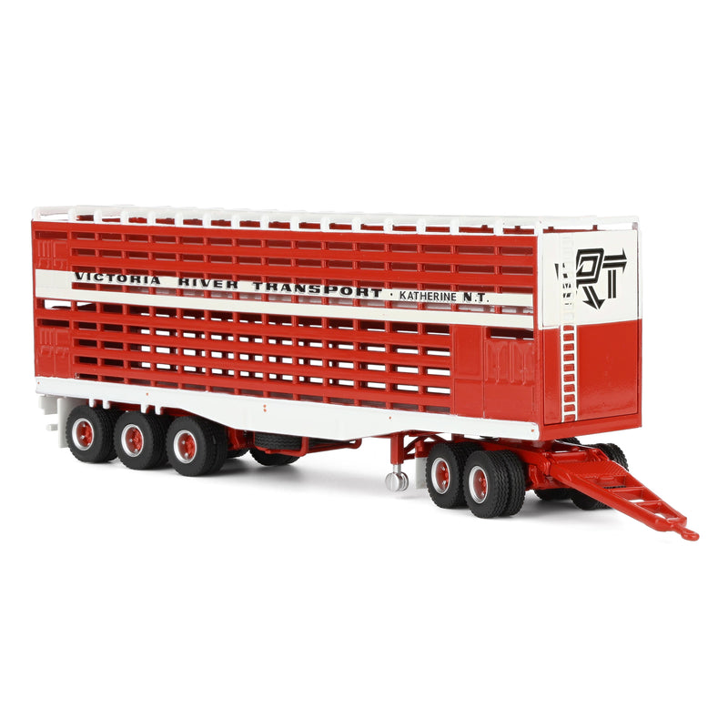 1/64 Victoria River Livestock Trailer with Dolly by Highway Replicas